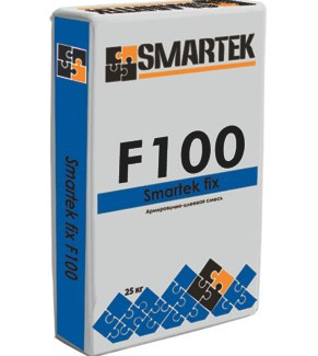 Армировочно-клеевая смесь Smartek fix F100 (25 кг)