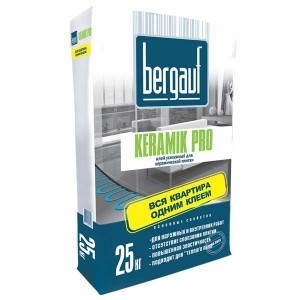 Клей для плитки BERGAUF KERAMIK PRO (25 кг)