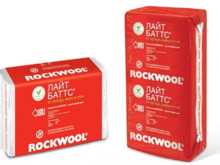 Rockwool Лайт Баттс - гидрофобизированные плиты